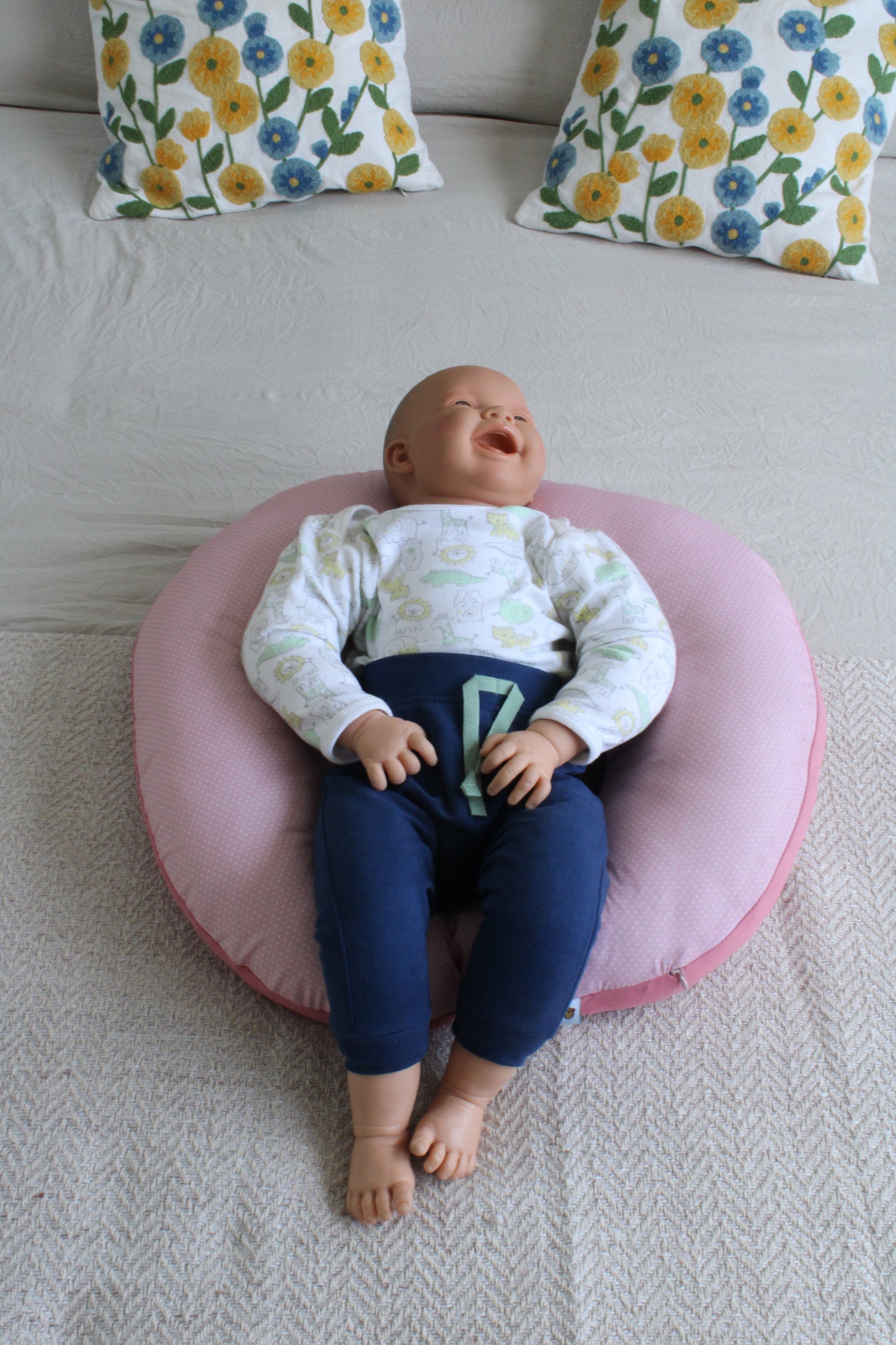 almohada de lactancia y antirreflujo Rosa