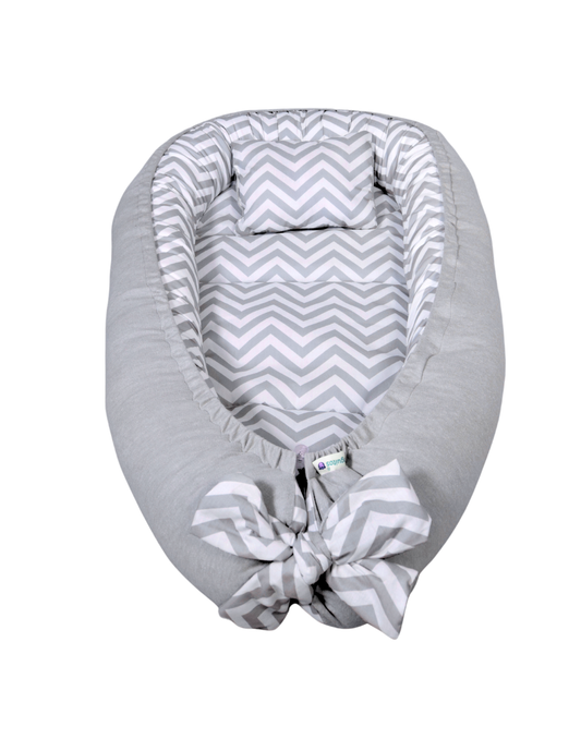 Nido Colecho  Changuitos Zigzag Gris