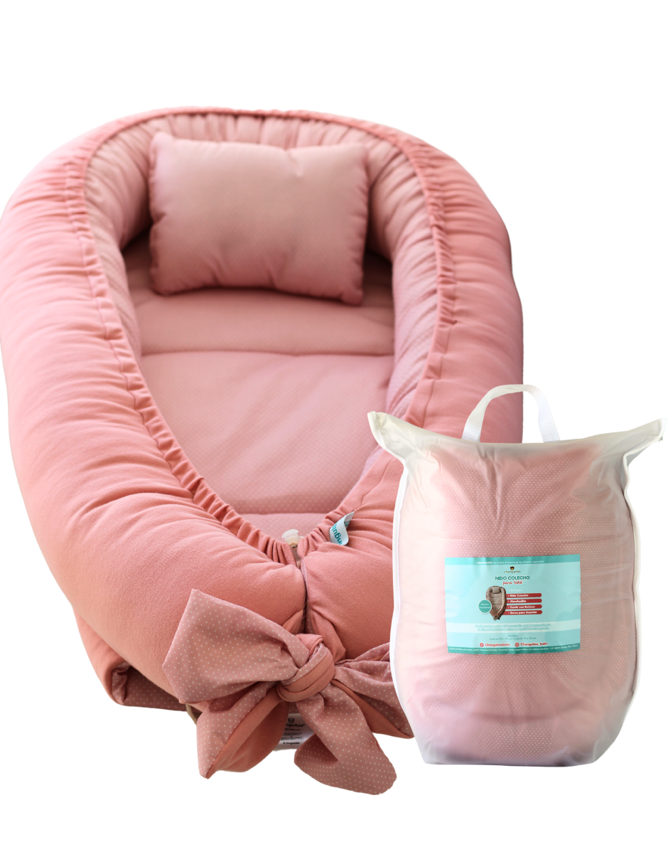 Nido Colecho  Changuitos Palo de Rosa con Bolitas