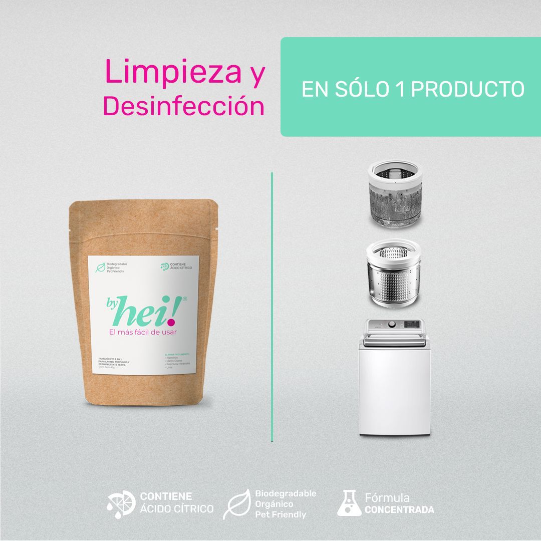 Pq.2 Hei! Desinfectante Profundo Para Pañales Ecológicos