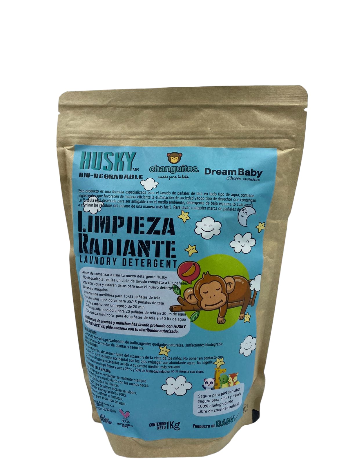 Detergente para pañal de Tela, Biodegradable para pañales Changuitos