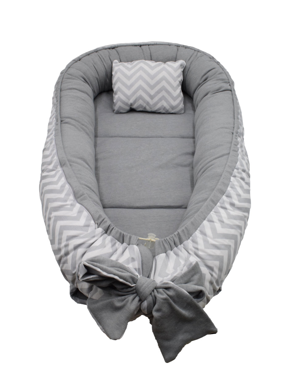 Nido Colecho Changuitos Zigzag Gris