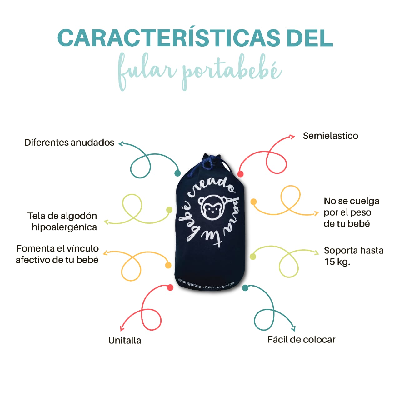 Capa Pashmina de lactancia + Fular Portabebé semielastico a elegir