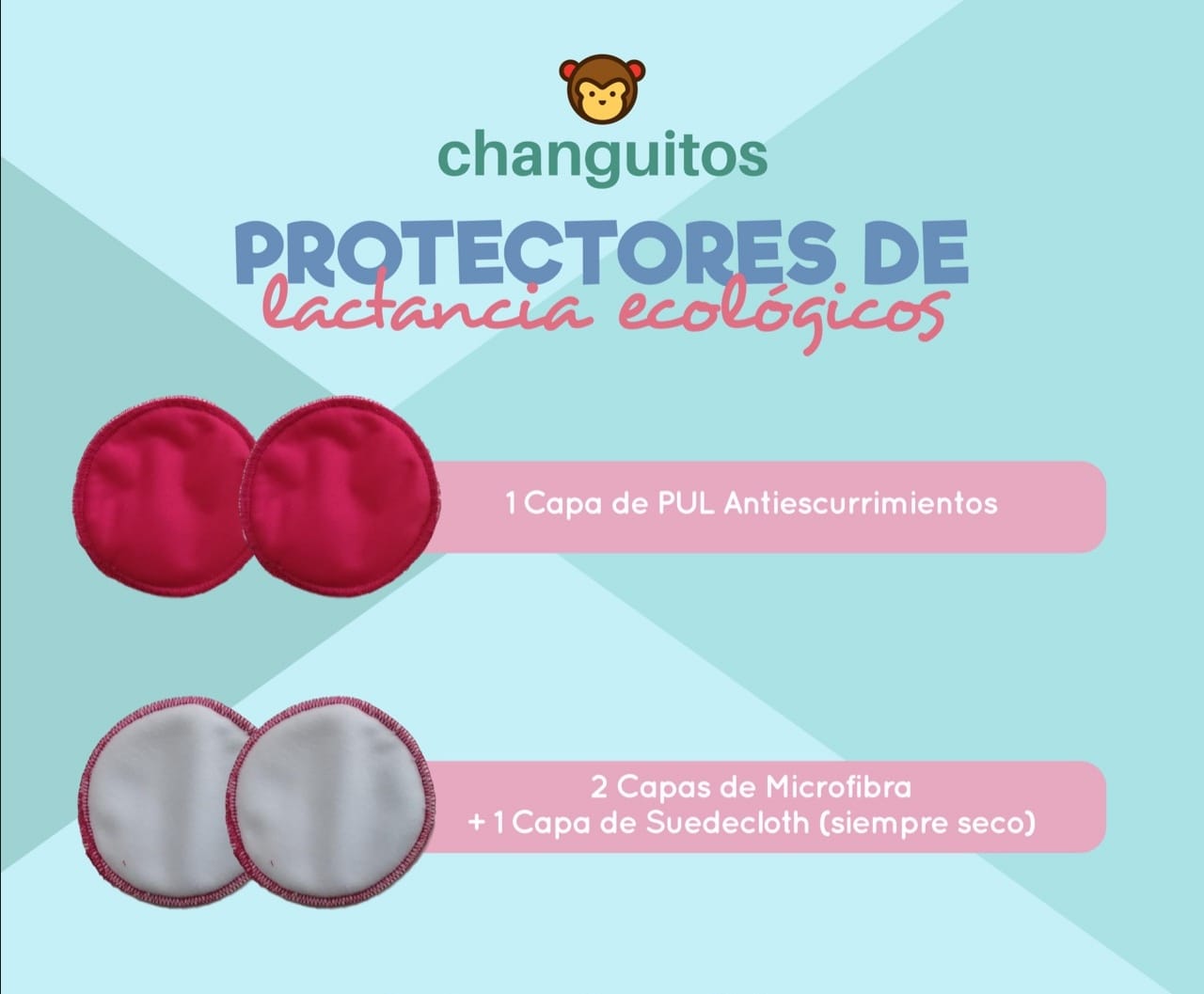 Pq de 5 pares de protectores de lactancia