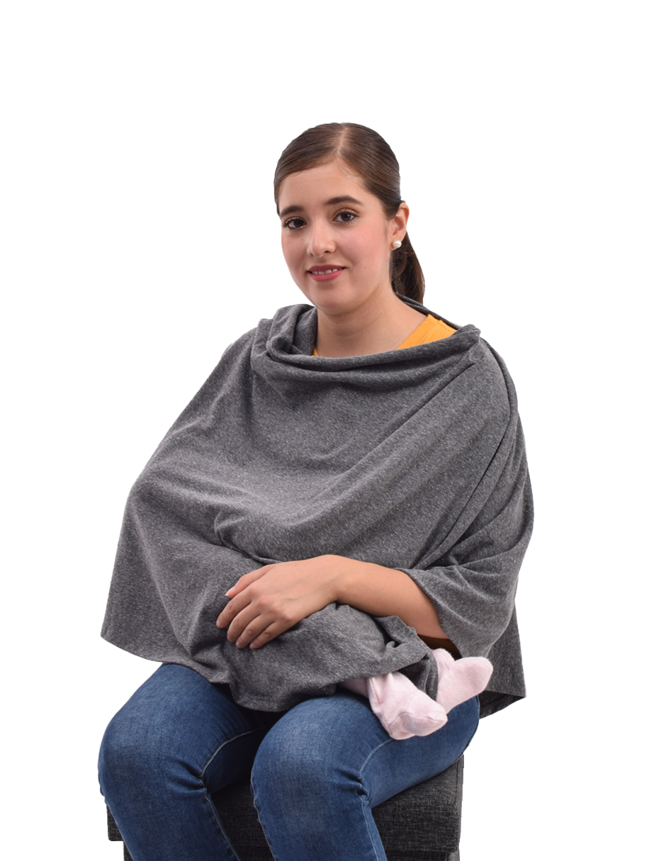 Capa Pashmina de lactancia + Fular Portabebé semielastico a elegir