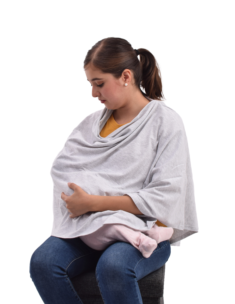 Capa Pashmina de lactancia + Fular Portabebé semielastico a elegir