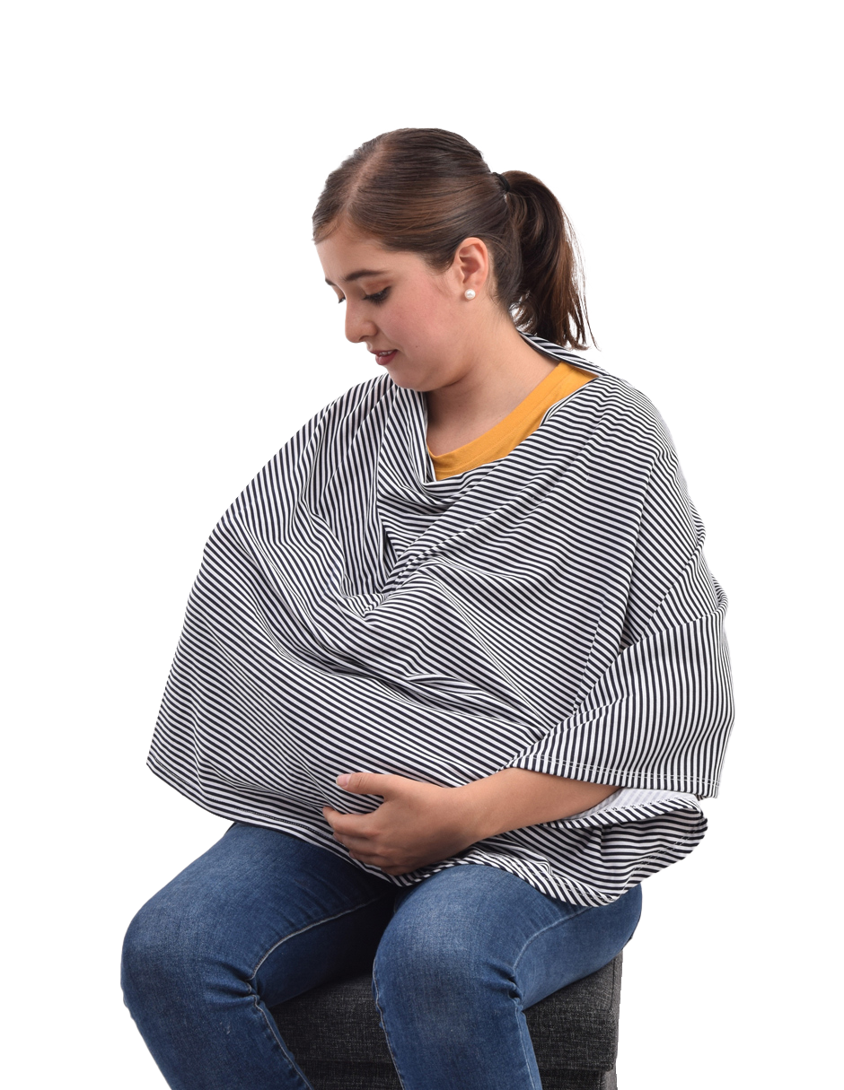 Capa Pashmina de lactancia + Fular Portabebé semielastico a elegir