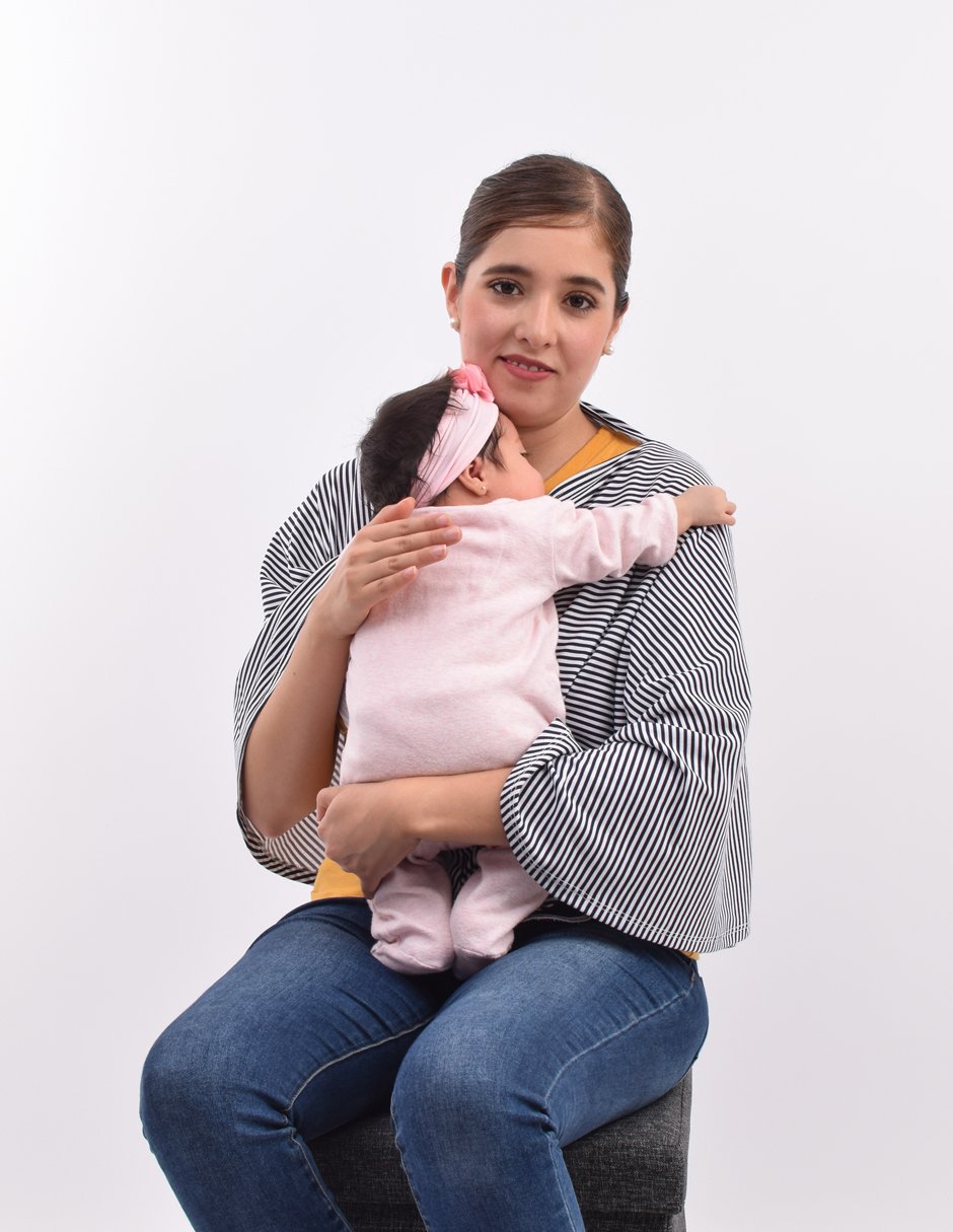 Capa Pashmina de lactancia + Fular Portabebé semielastico a elegir