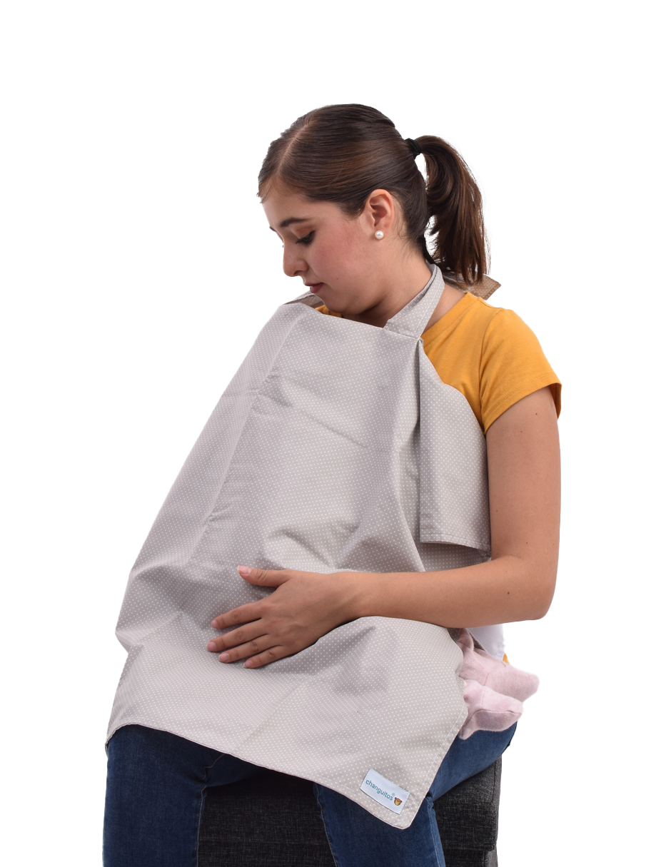 Mandil de lactancia y cubreportabebé