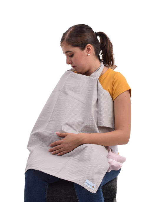 Mandil de lactancia y cubreportabebé