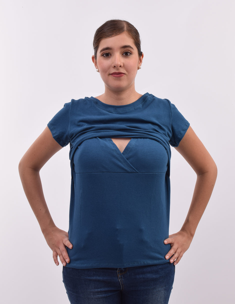 Blusa de lactancia en Algodón