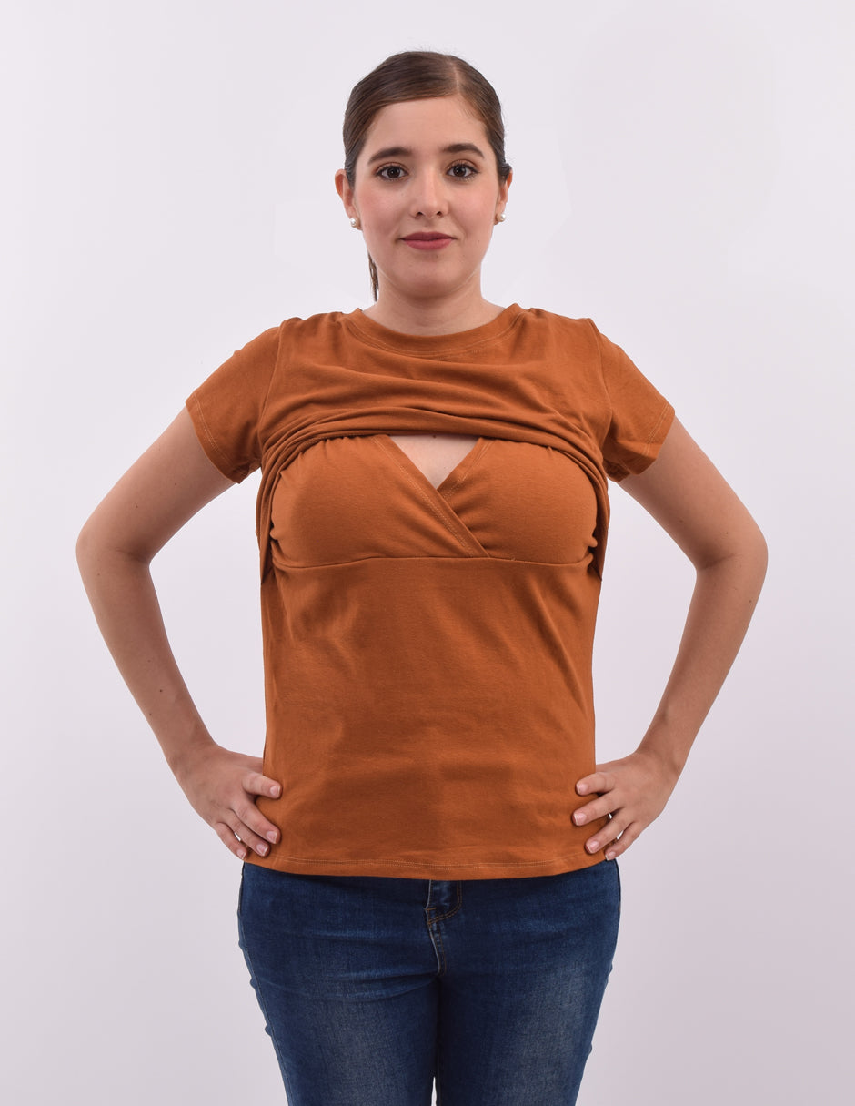 Blusa de lactancia en Algodón