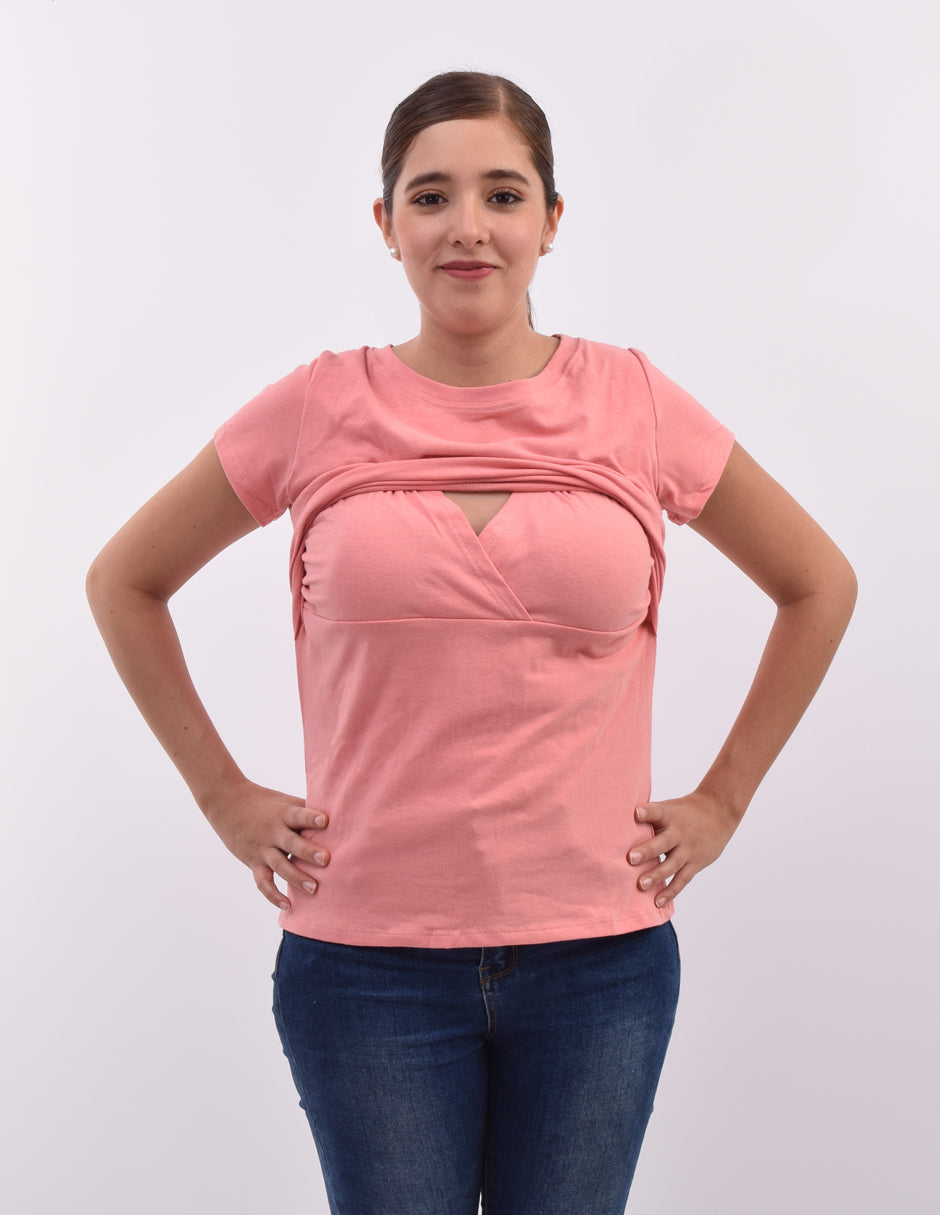 Blusa de lactancia en Algodón