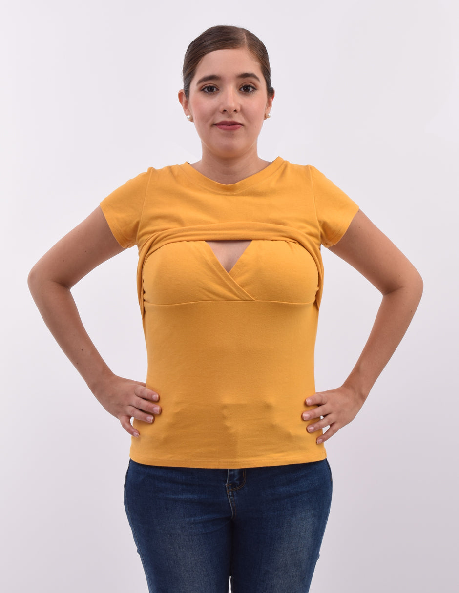 Blusa de lactancia en Algodón