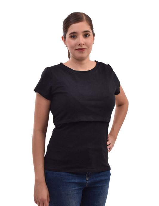 Blusa de lactancia en Algodón
