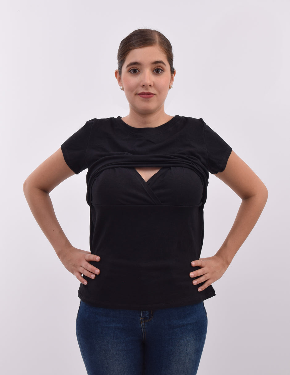 Blusa de lactancia en Algodón