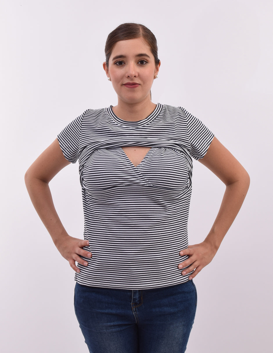 Blusa de lactancia en Algodón
