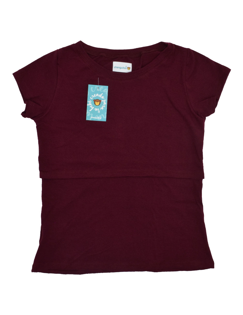 Blusa de lactancia en Algodón