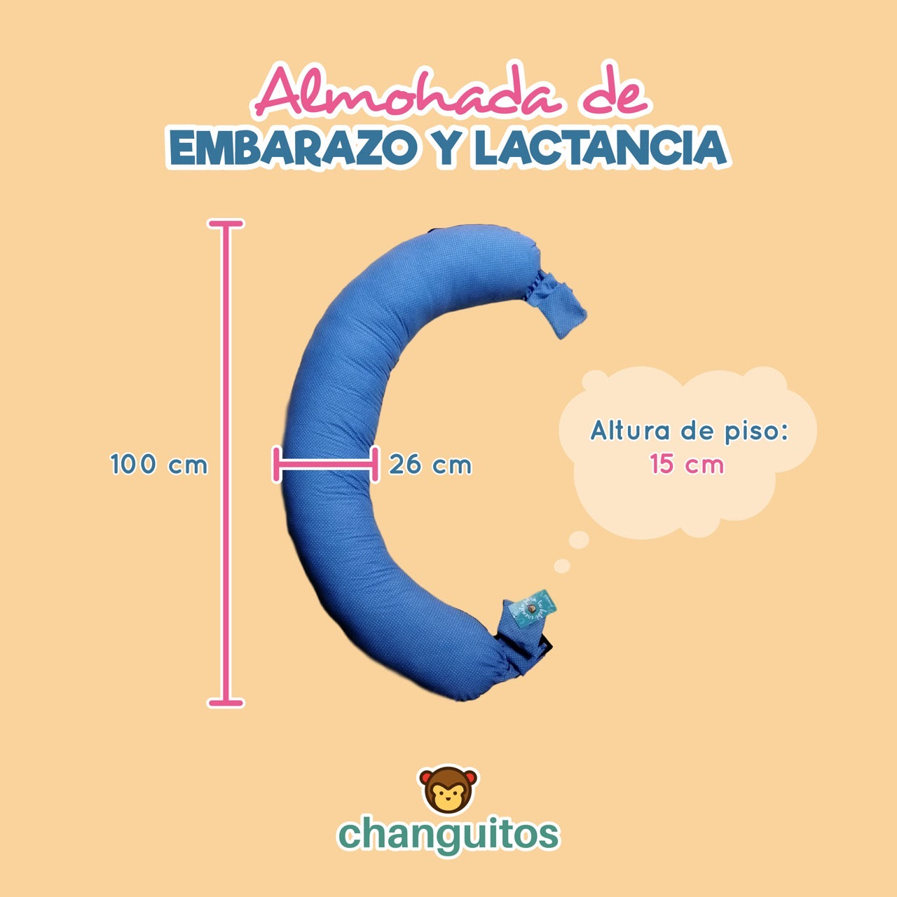 Almohada 3 en 1 Embarazo, Lactancia, Antireflujo Color Gris Zigzag
