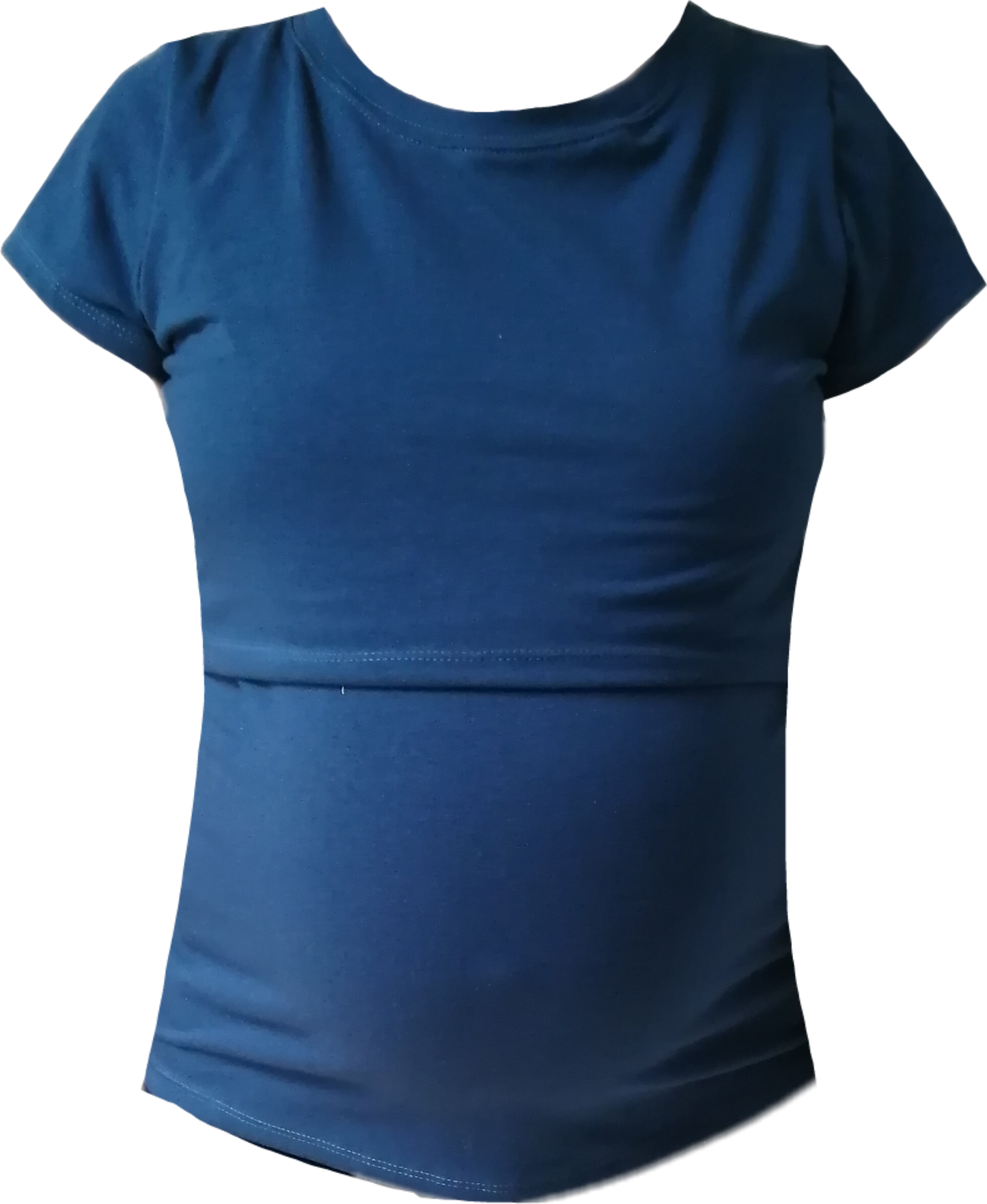 Blusa de lactancia en Algodón Petroleo