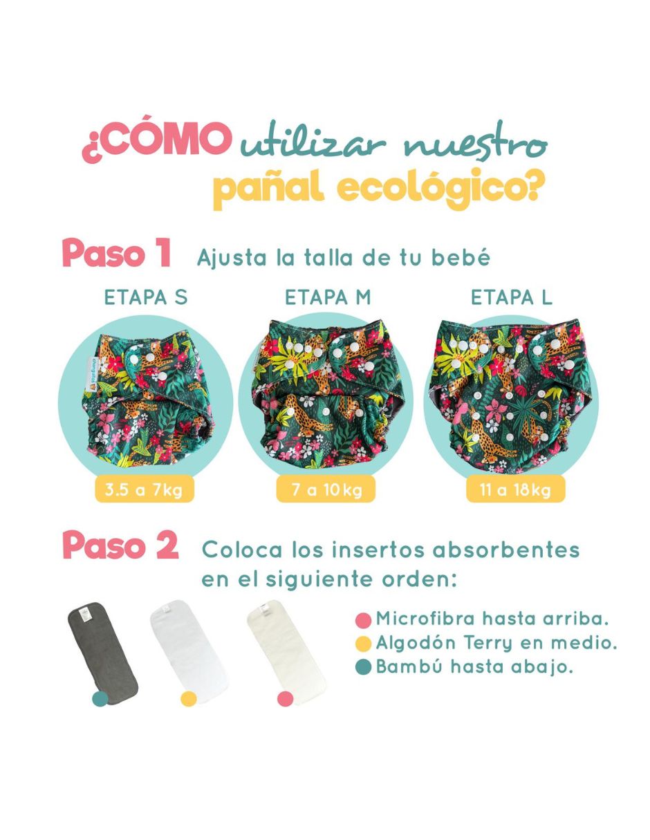 Paquete 20 Pañales Ecológicos Absorción PRO V3.0