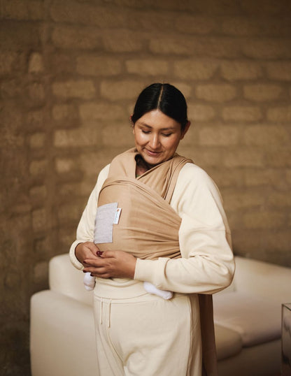 Rebozo Fular Semielástico Changuitos Beige