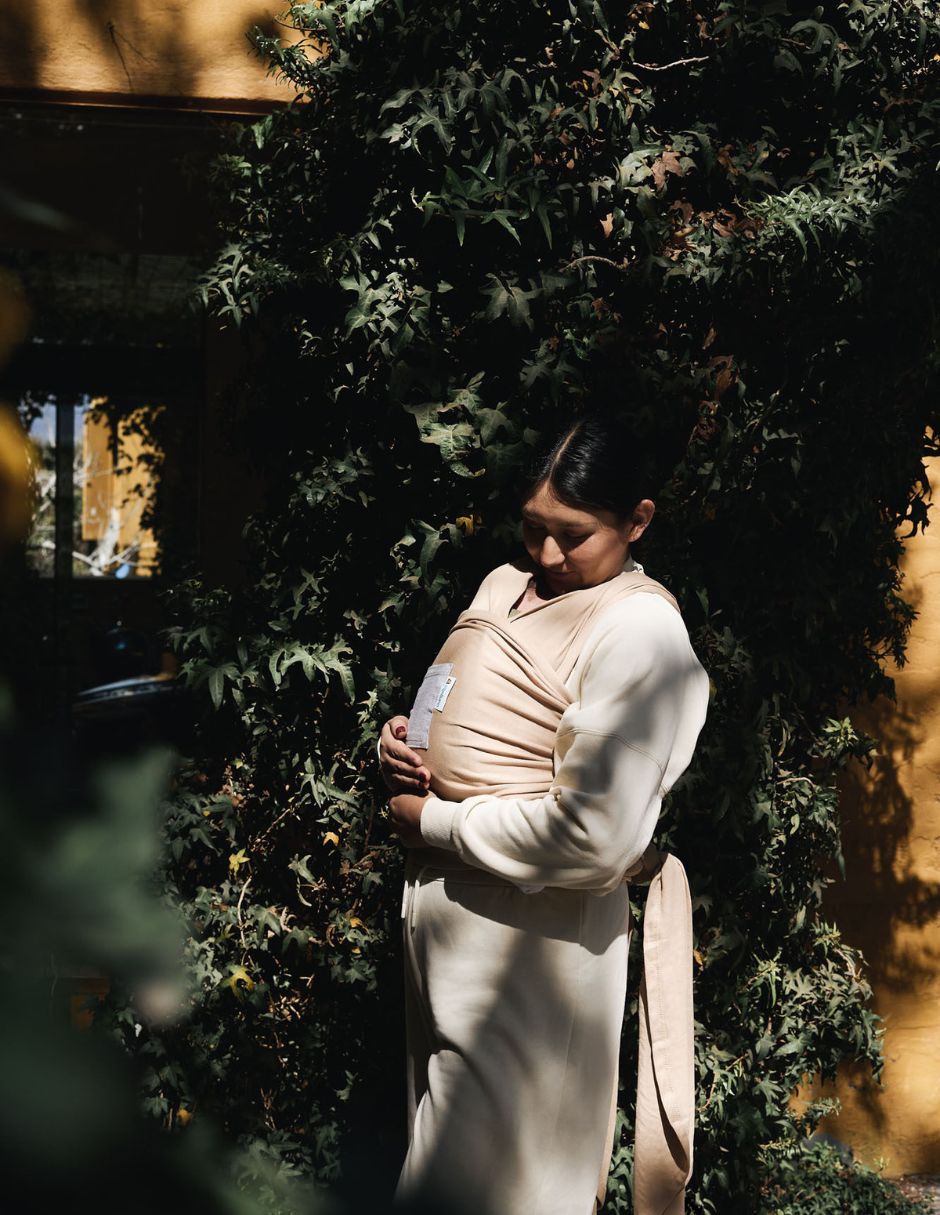 Rebozo Fular Semielástico Changuitos Beige