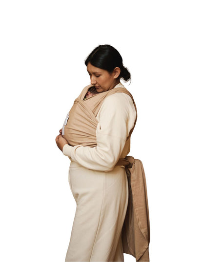Rebozo Fular Semielástico Changuitos Beige