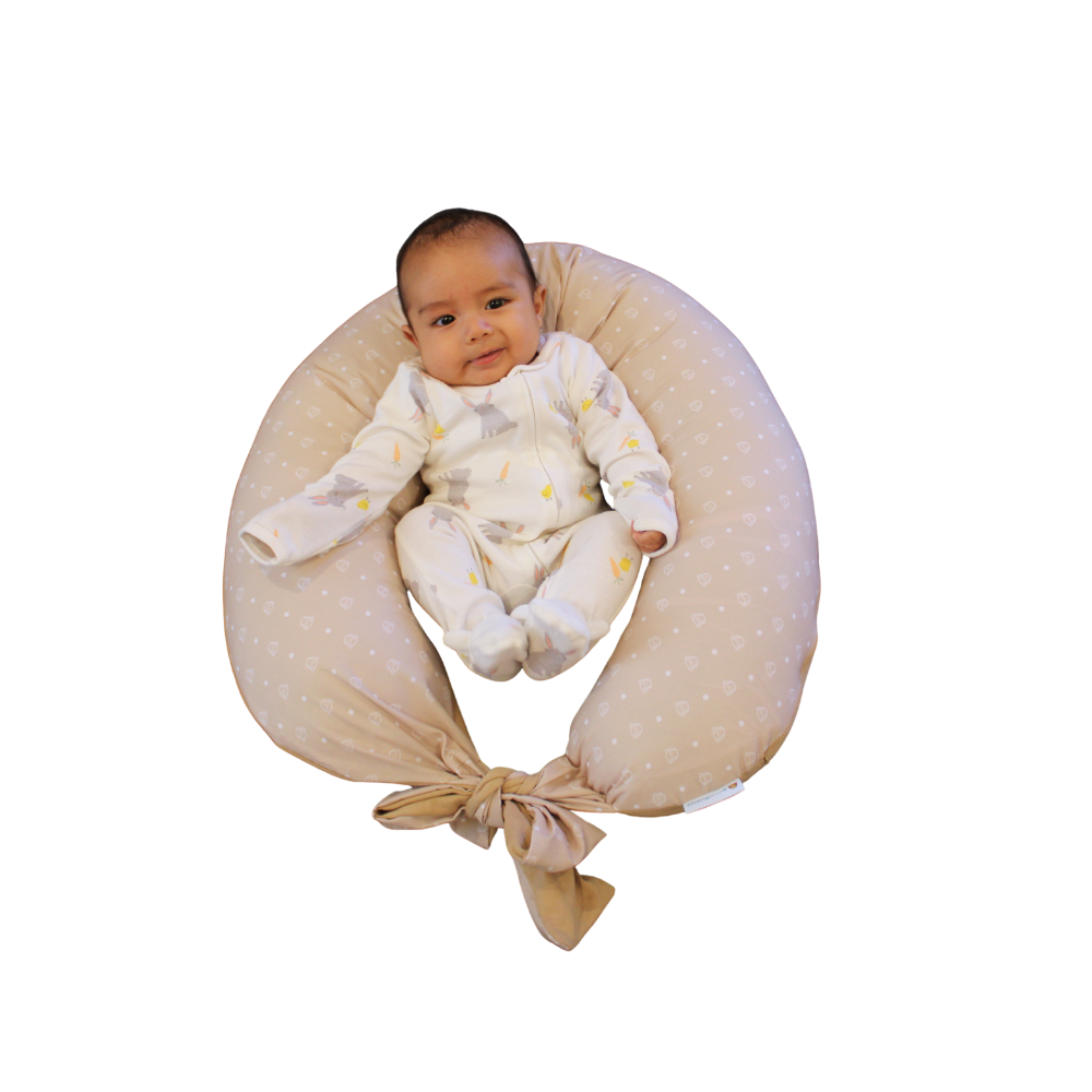 Almohada 3 en 1 Embarazo, Lactancia, Antireflujo Color Beige