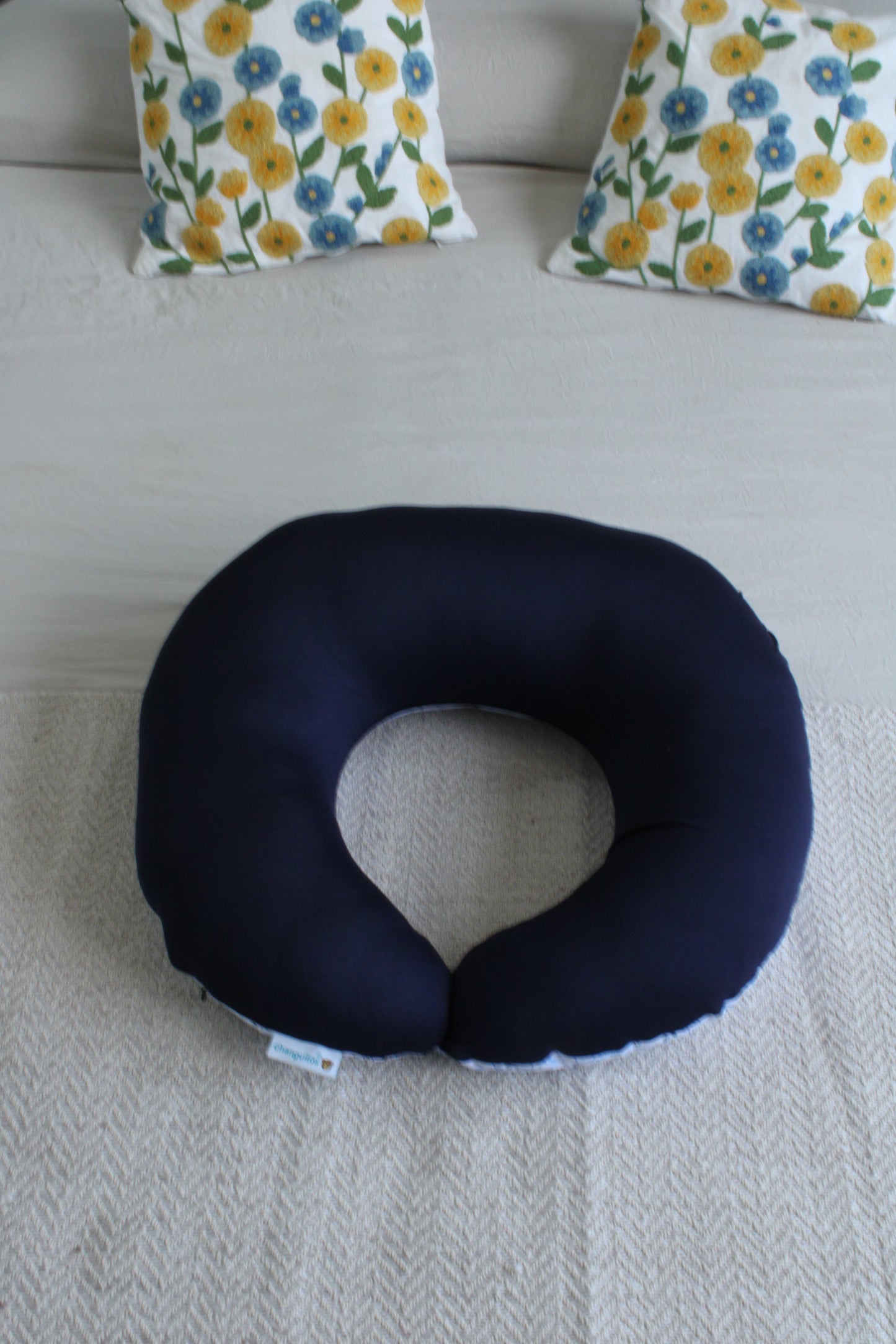 Almohada De Lactancia Y Antirreflujo Color Azul Dinos