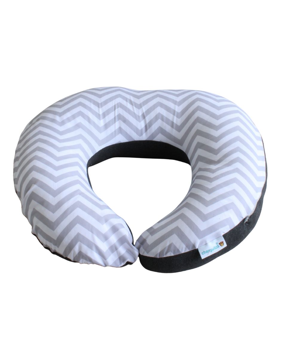 Almohada De Lactancia Y Antirreflujo Color Gris Zigzag