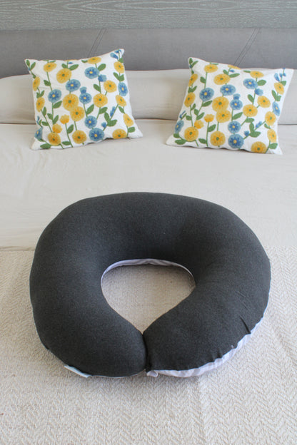 Almohada De Lactancia Y Antirreflujo Color Gris Zigzag