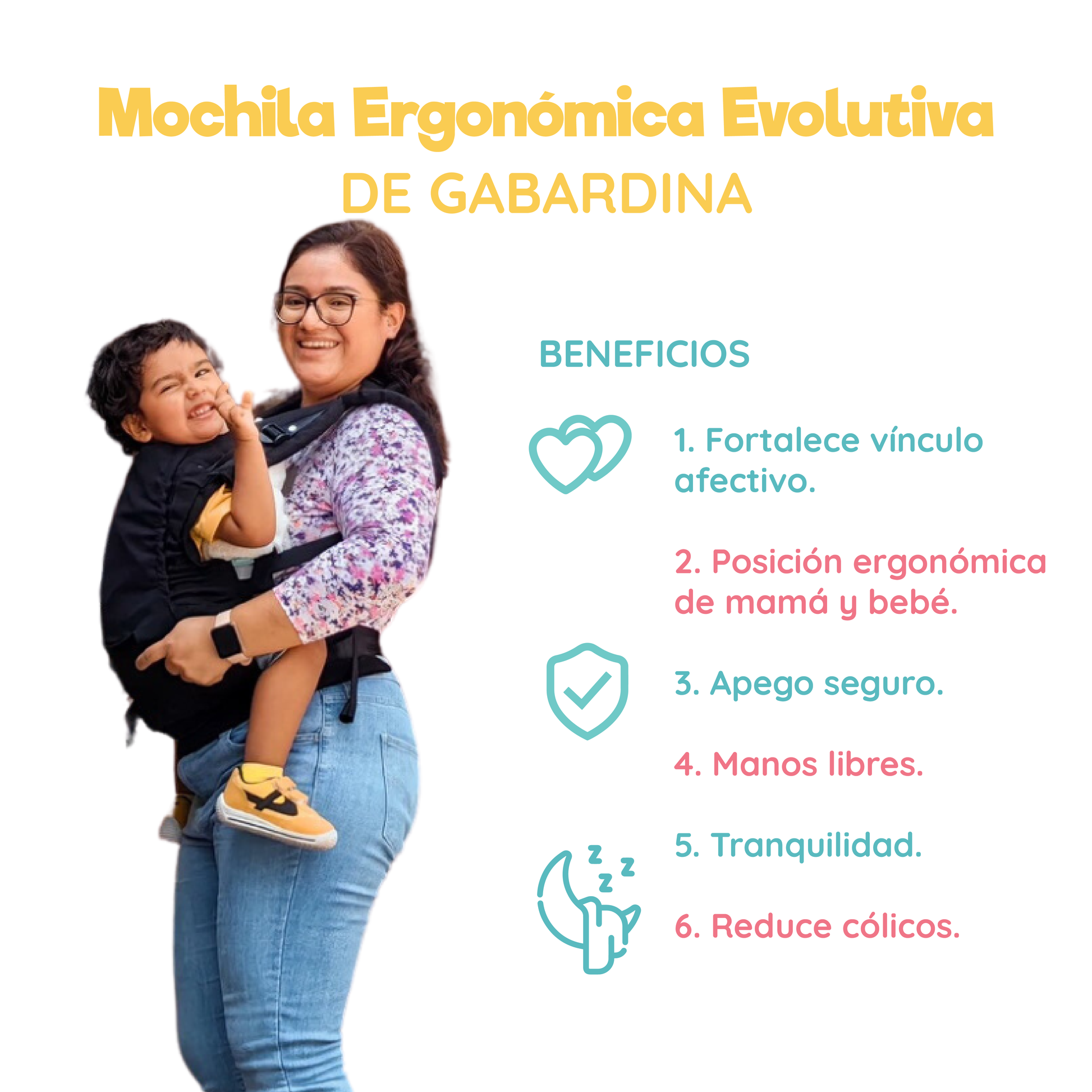 Mochila Ergonómica para Bebés - Comodidad y Seguridad – Mi Capricho