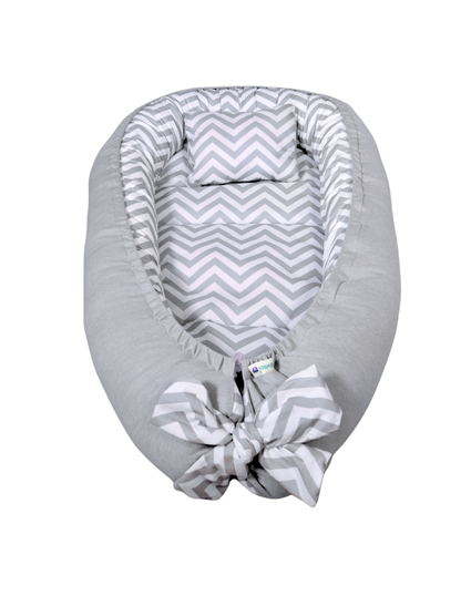Nido Colecho  Changuitos Zigzag Gris