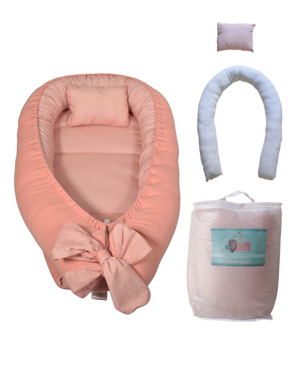 Nido Colecho  Changuitos Palo de Rosa con Bolitas