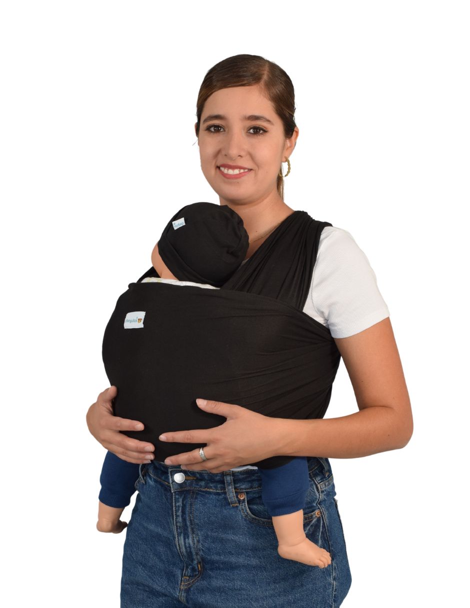 Fula Portabebé Elástico Changuitos BabyWrap Negro