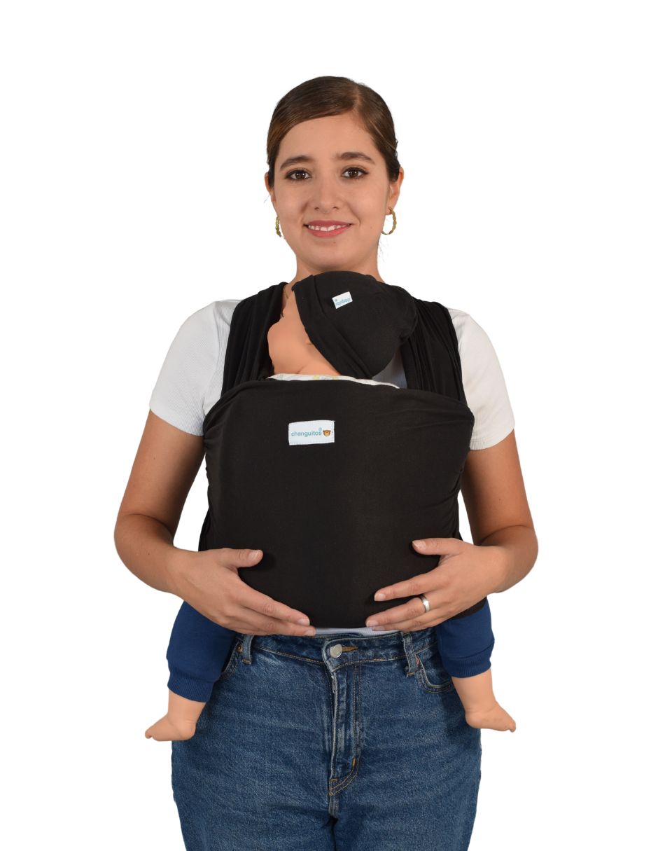 Fula Portabebé Elástico Changuitos BabyWrap Negro
