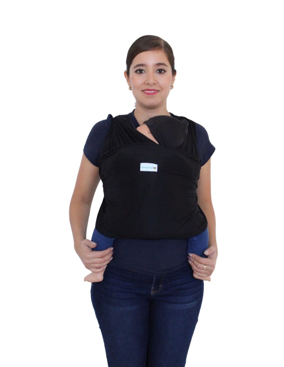 Fula Portabebé Elástico Changuitos BabyWrap Negro