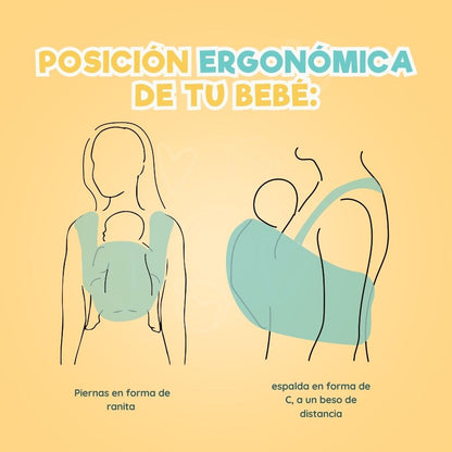 Fula Portabebé Elástico Changuitos BabyWrap Arena