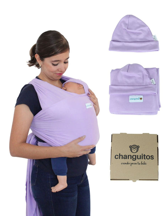 Fula Portabebé Elástico Changuitos BabyWrap Lila