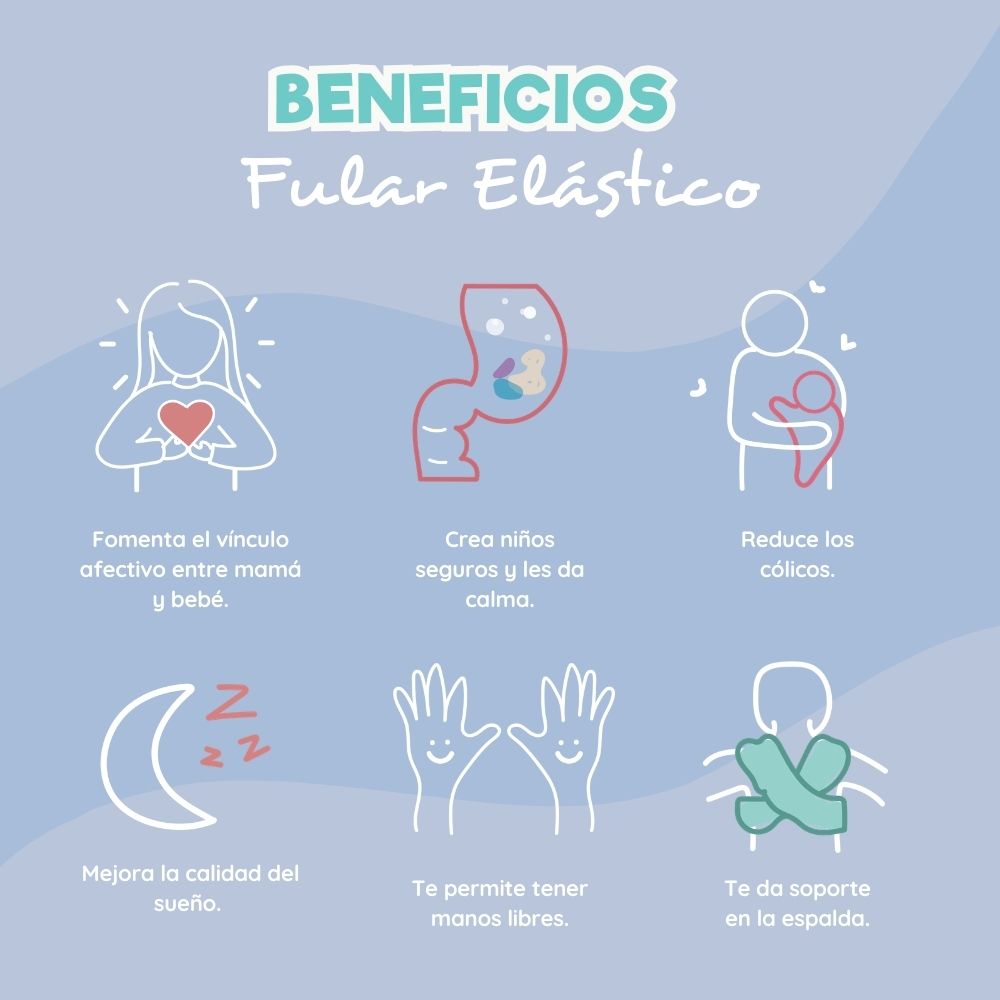 Fula Portabebé Elástico Changuitos BabyWrap Lila