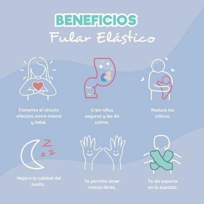 Fula Portabebé Elástico Changuitos BabyWrap Lila
