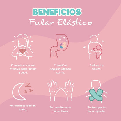 Fula Portabebé Elástico Changuitos BabyWrap Negro