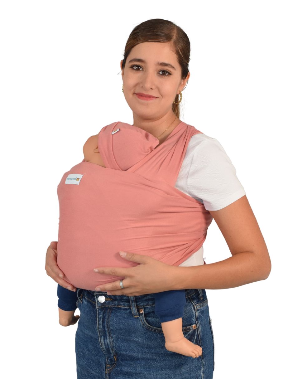 Fula Portabebé Elástico Changuitos BabyWrap Rosa