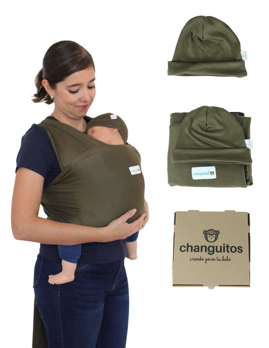 Fula Portabebé Elástico Changuitos BabyWrap Verde