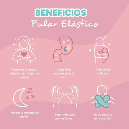 Fula Portabebé Elástico Changuitos BabyWrap Verde
