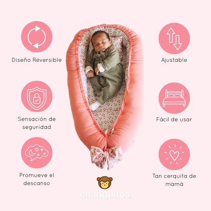 Nido Colecho  Changuitos Conejitos Rosas