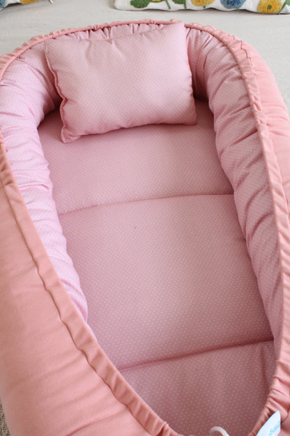 Nido Colecho  Changuitos Palo de Rosa con Bolitas