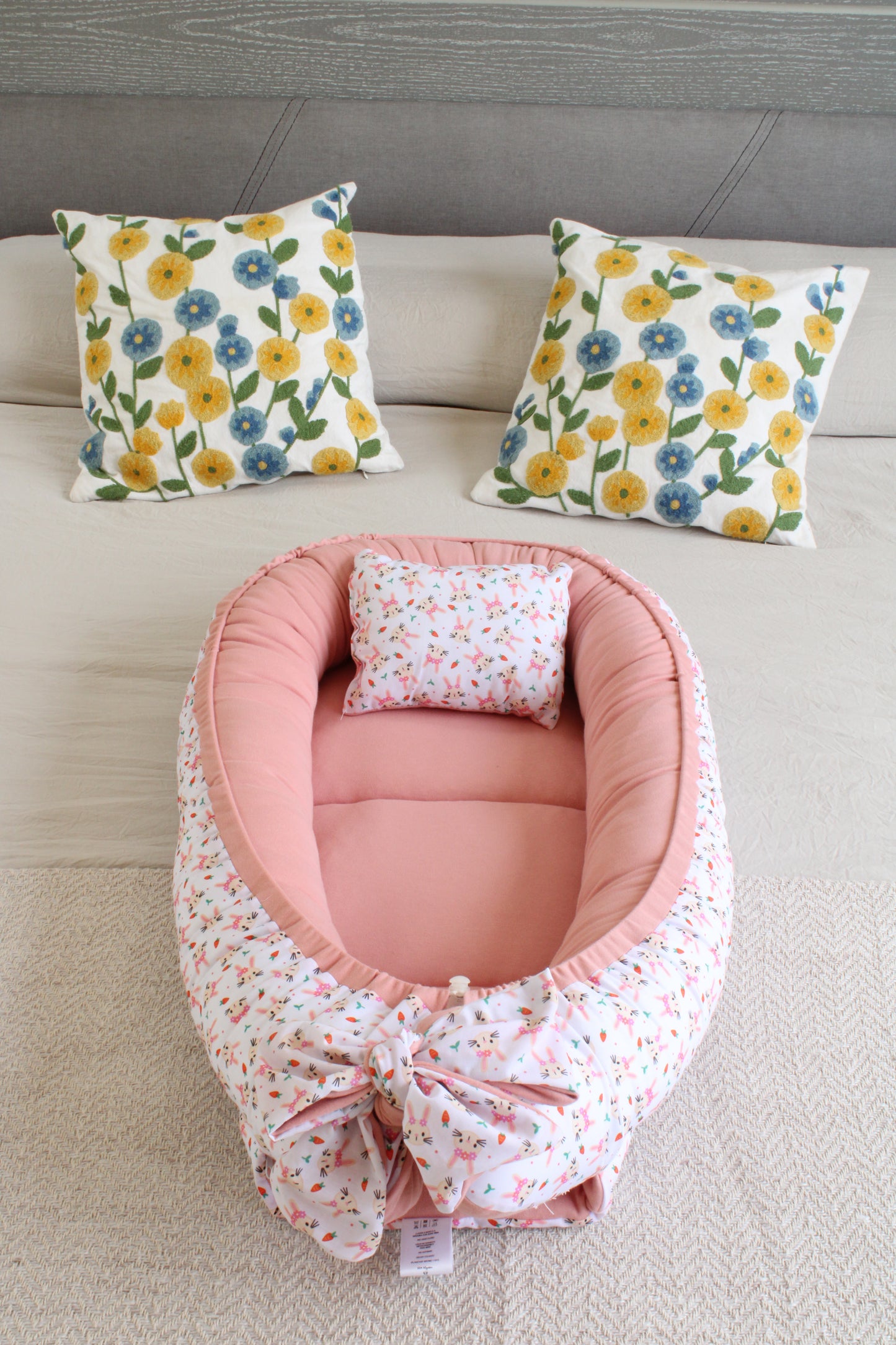 Nido Colecho  Changuitos Conejitos Rosas