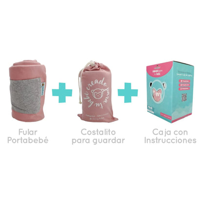 Rebozo Fular Semielástico Changuitos Rojo